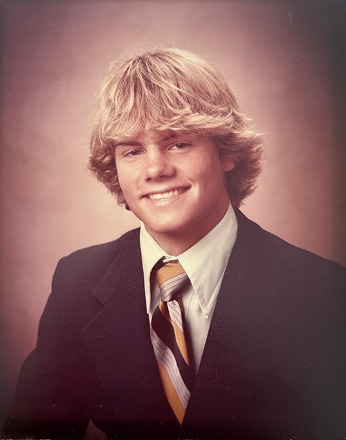 Mullen way back as a young local high school surfer.